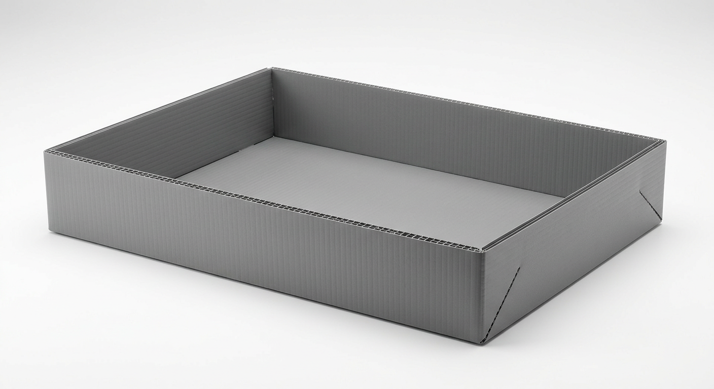 PP Folded Corner Tray — view 1